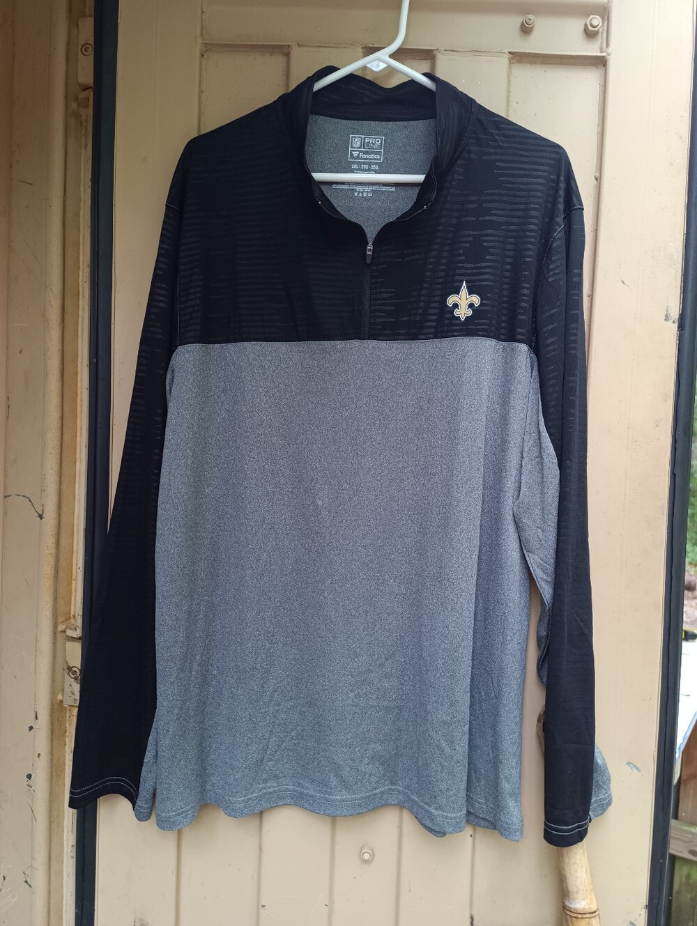 New Orleans Saints 1/4 zip 2XL